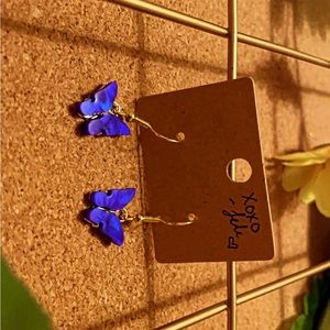 Blue Butterfly Earrings